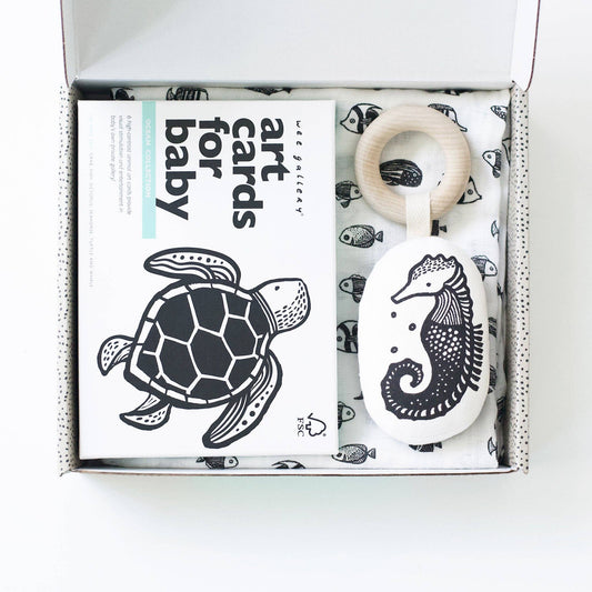 Organic Newborn Gift Set - Ocean Theme