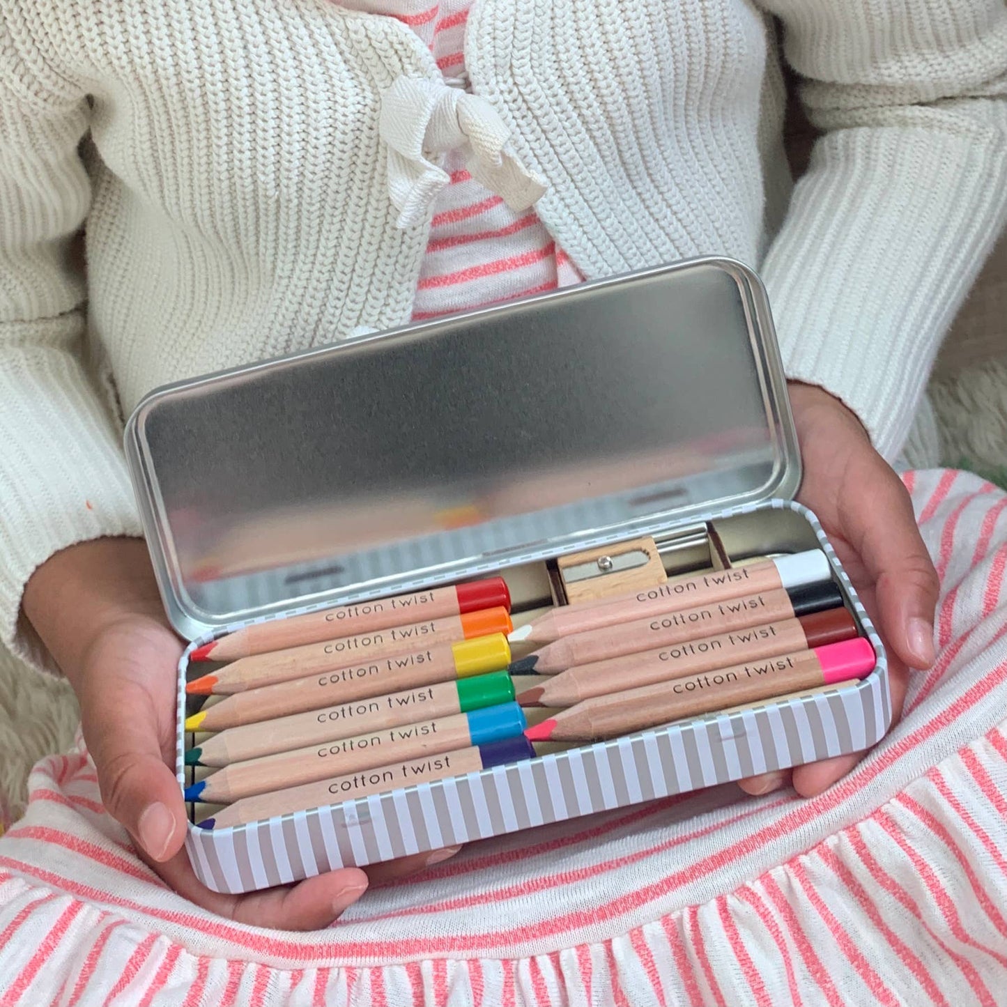Jumbo Watercolour Pencils Tin – Eco-Friendly Creative Fun for Kids (Ages 3+)