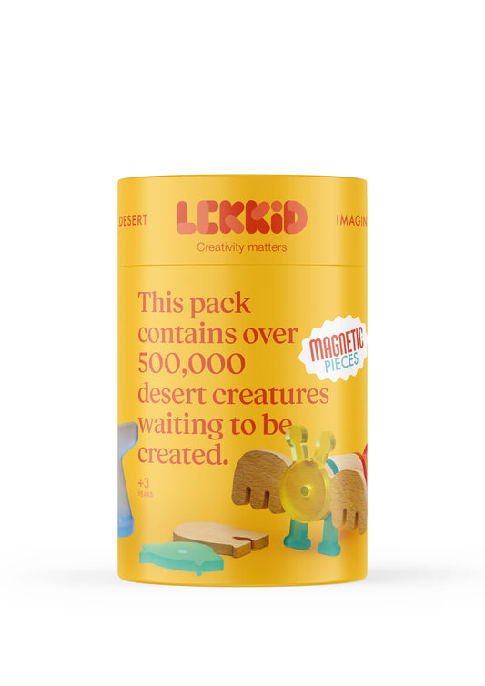 LEKKID Magnetic Wooden Animal Construction Set Desert Creatures