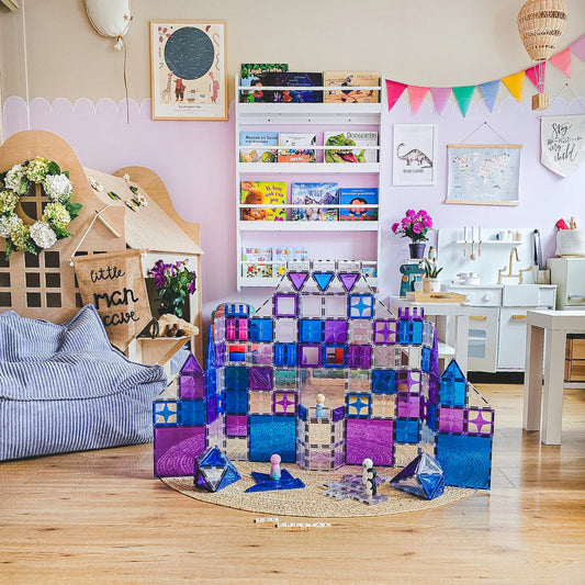 Cleverclixx Magnetic Tiles Mega Ice Crystal Pack