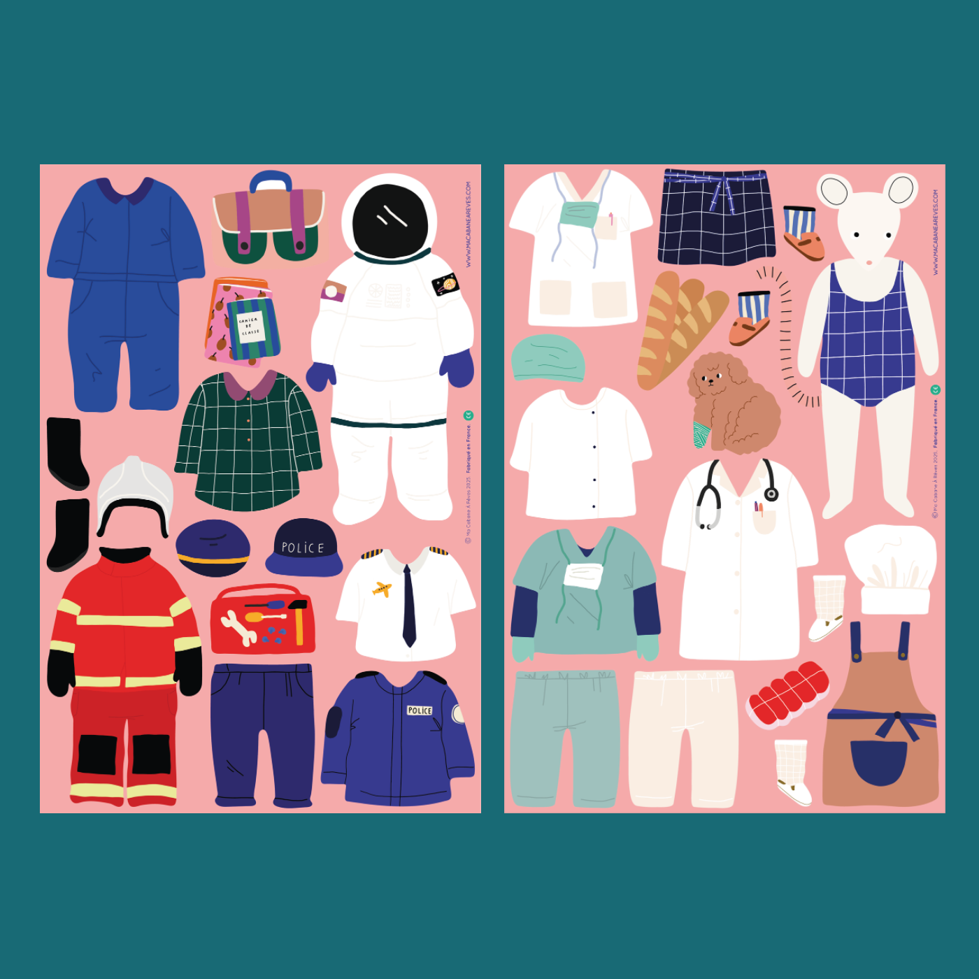 Dress Up Professions Magnetic Play Set