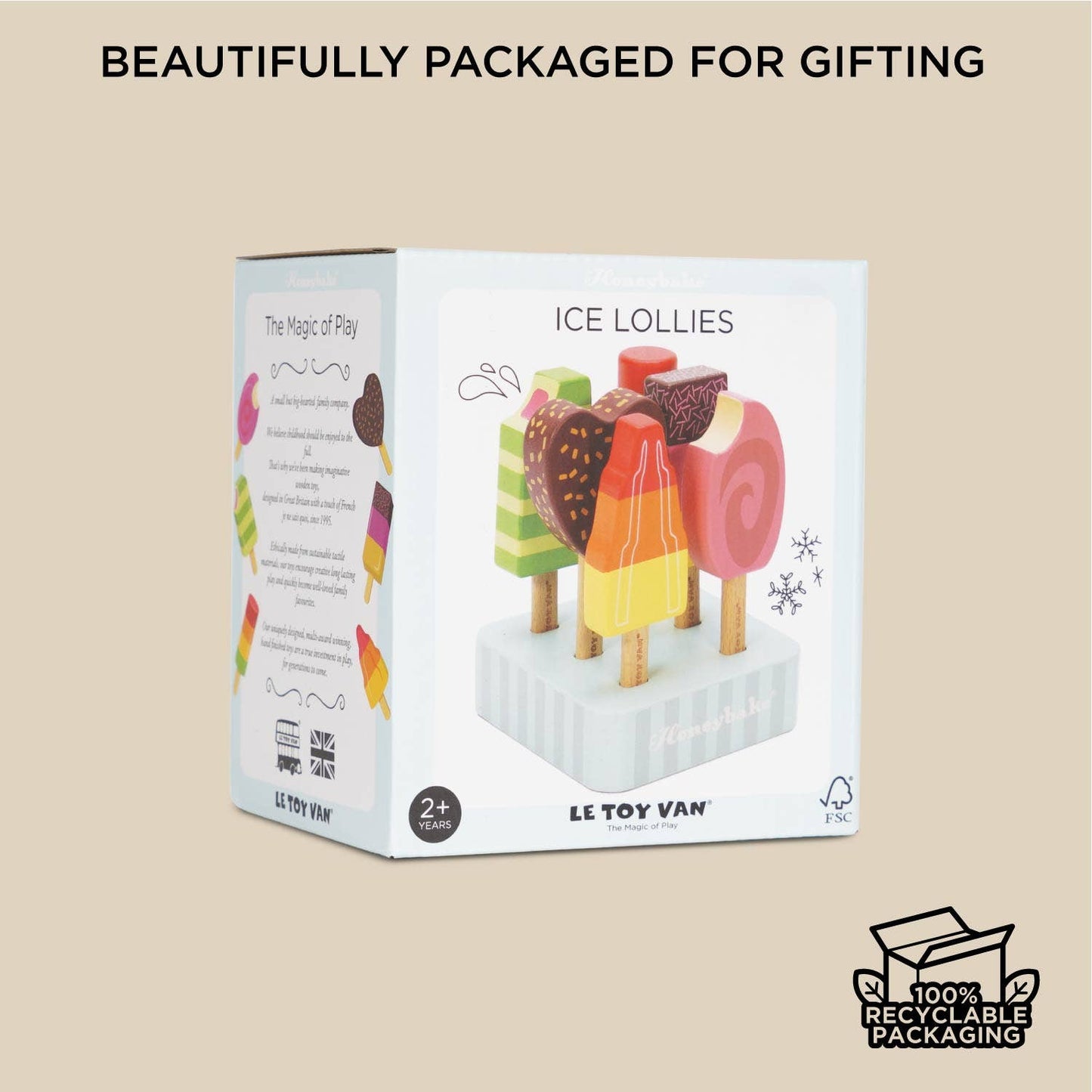 Wooden Ice Lollies & Popsicles Set – FSC® Certified Pretend Play Toy