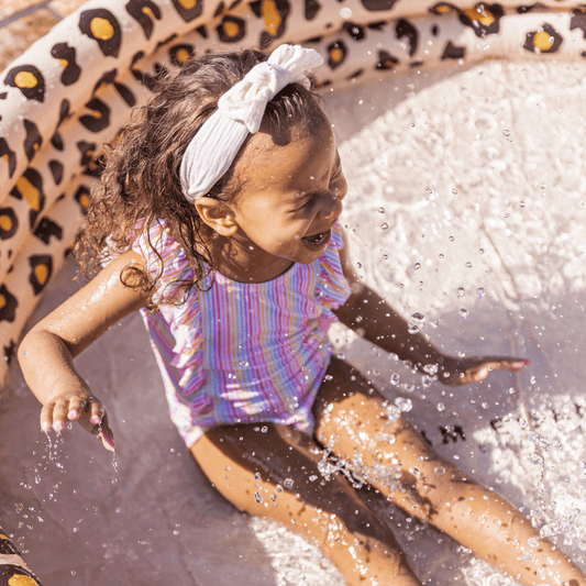 Swim Essentials | Leopard Print Paddling Pool 150cm. Perfect for toddlers, children, and babies.