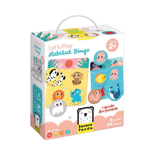 Banana Panda Habitat Bingo – Animal Matching Game for Ages 2+