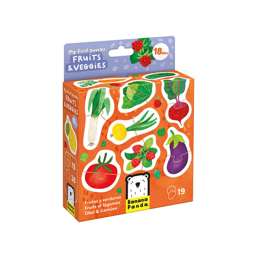 My First Puzzle Fruits & Veggies | Banana Panda | Mucky Wolf