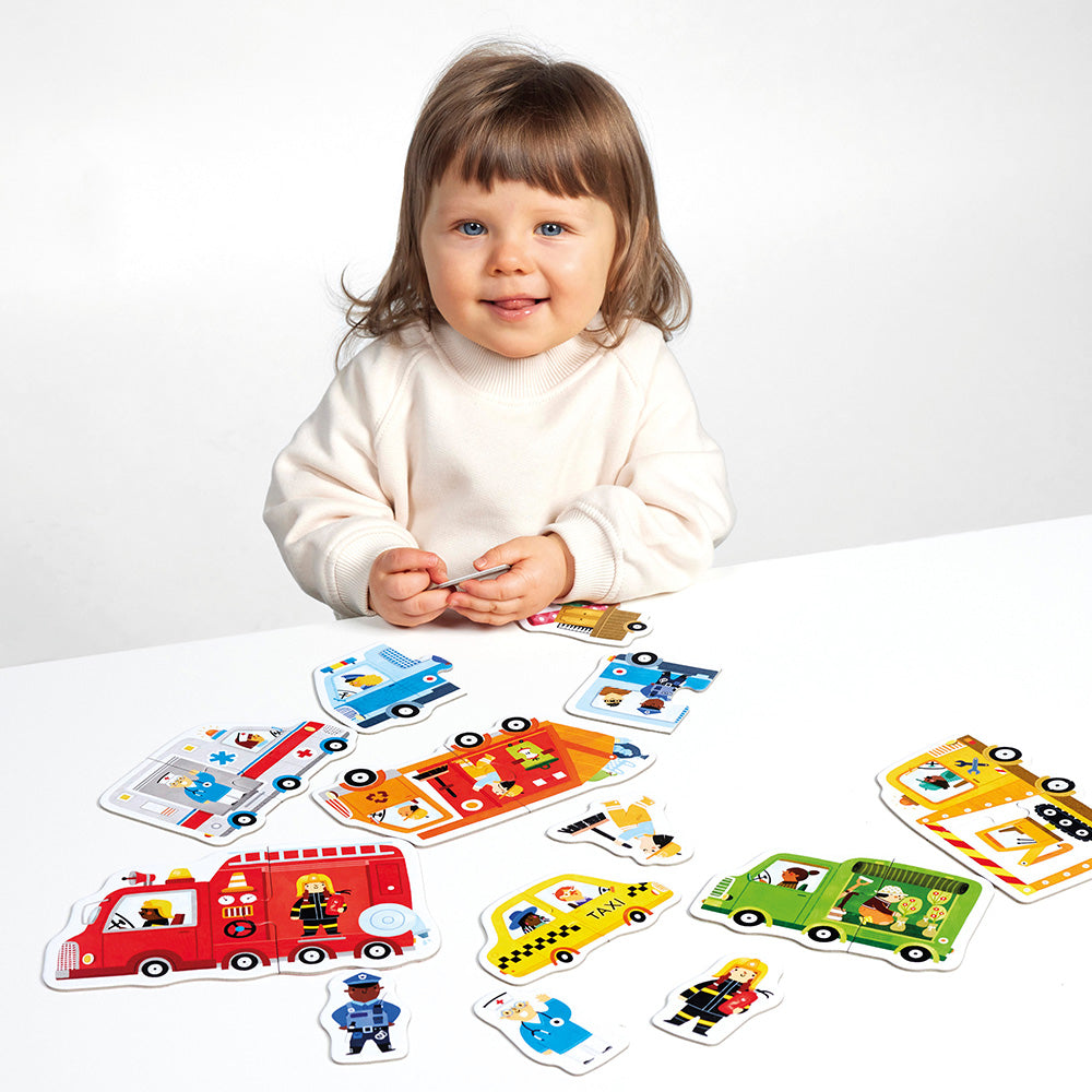First Vehicle Puzzles for Toddlers 18m+ | Banana Panda