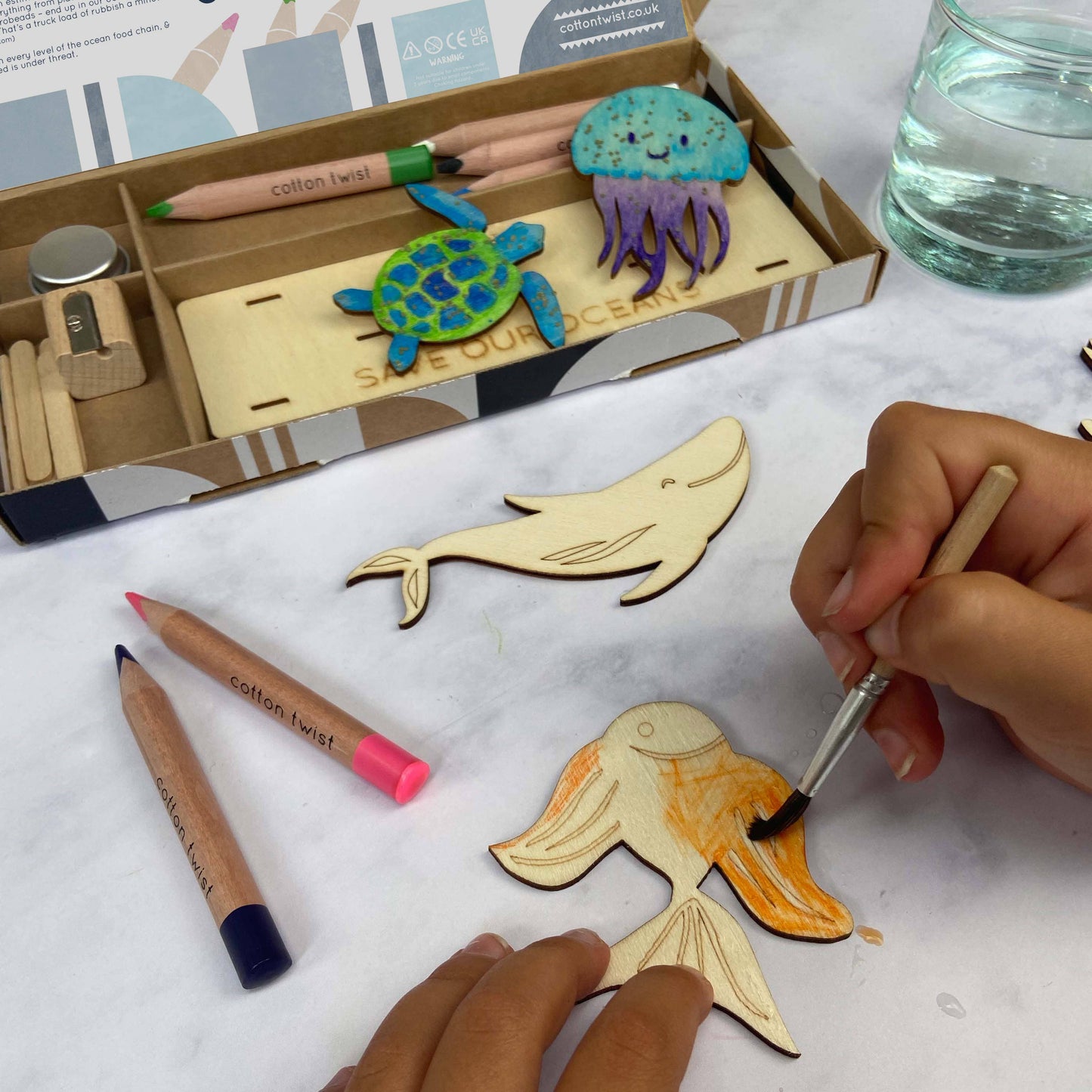 Save Our Oceans Activity Box – Eco-Friendly Marine Life Craft Kit (Ages 3+)