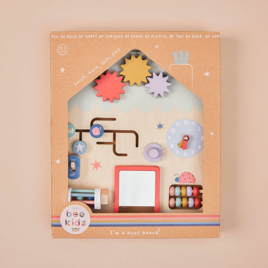 Just Bee Kids Wooden Activity Board Busy Board