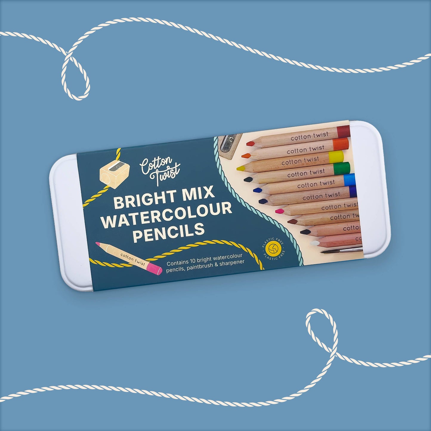 Jumbo Watercolour Pencils Tin – Eco-Friendly Creative Fun for Kids (Ages 3+)