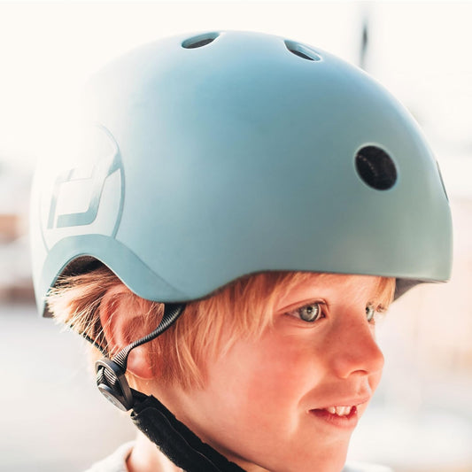 Scoot & Ride Helmet in Colour Steel