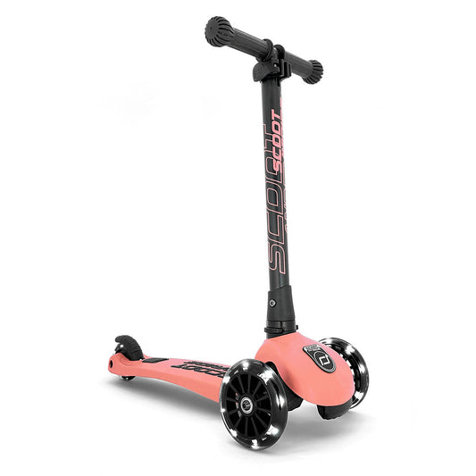 Scoot & Ride Highwaykick 3 LED in colour Peach