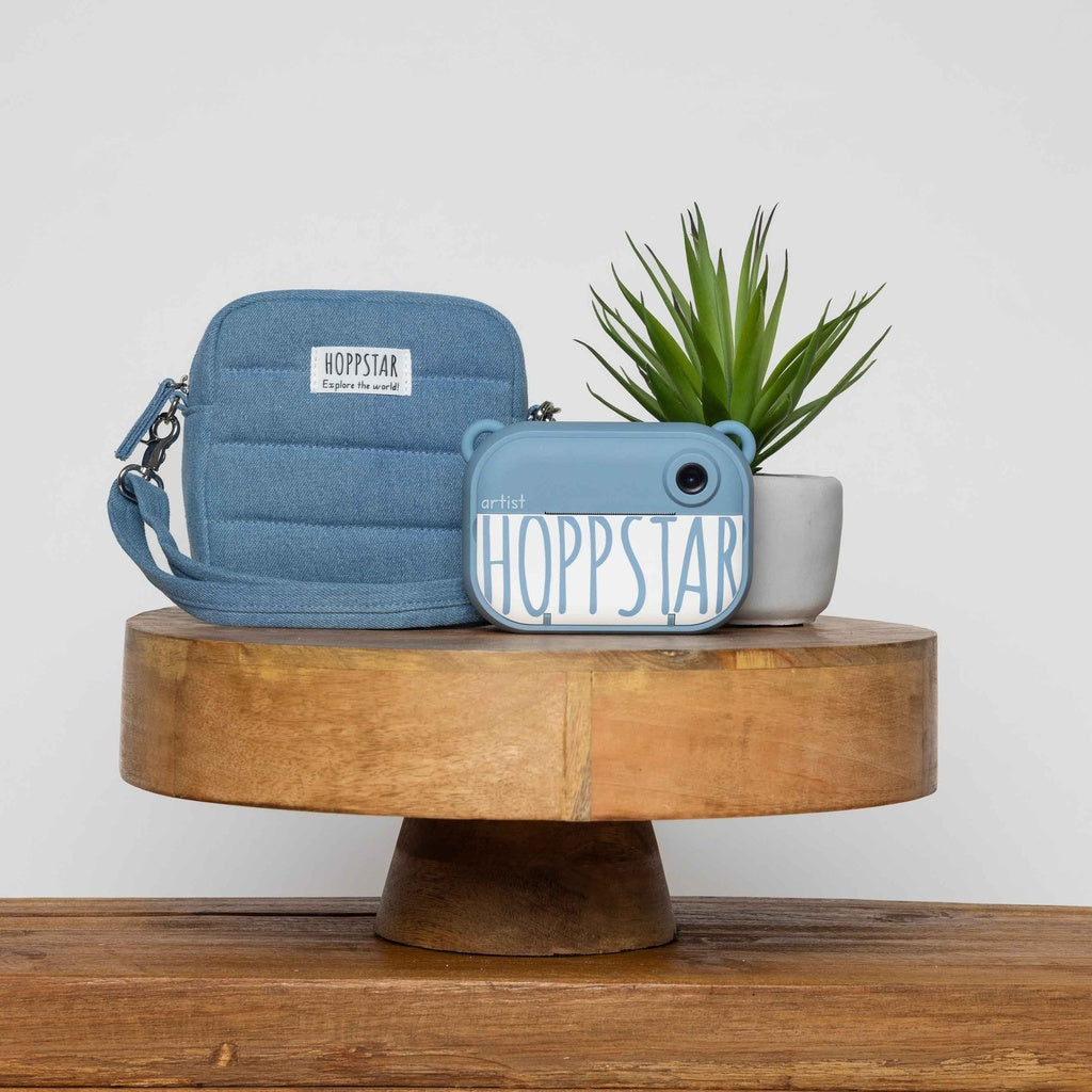 Hoppstar Artist Denim Digital Polaroid Camera + Bag Bundle
