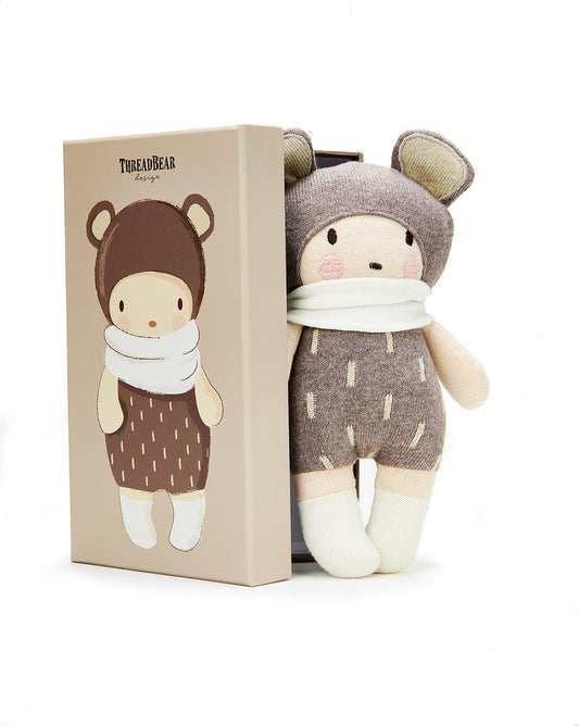Baby Beau Knitted Doll | Soft First Baby Doll | Mucky Wolf