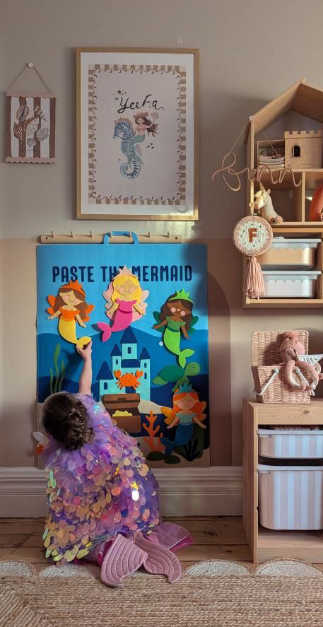 Mermaid Felt Play Board | Under the Sea Sensory Toy for Kids | Mucky Wolf