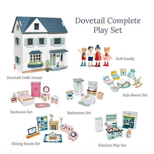 Dovetail Bundle (Dovetail House, Doll Family, 5 Room Sets)