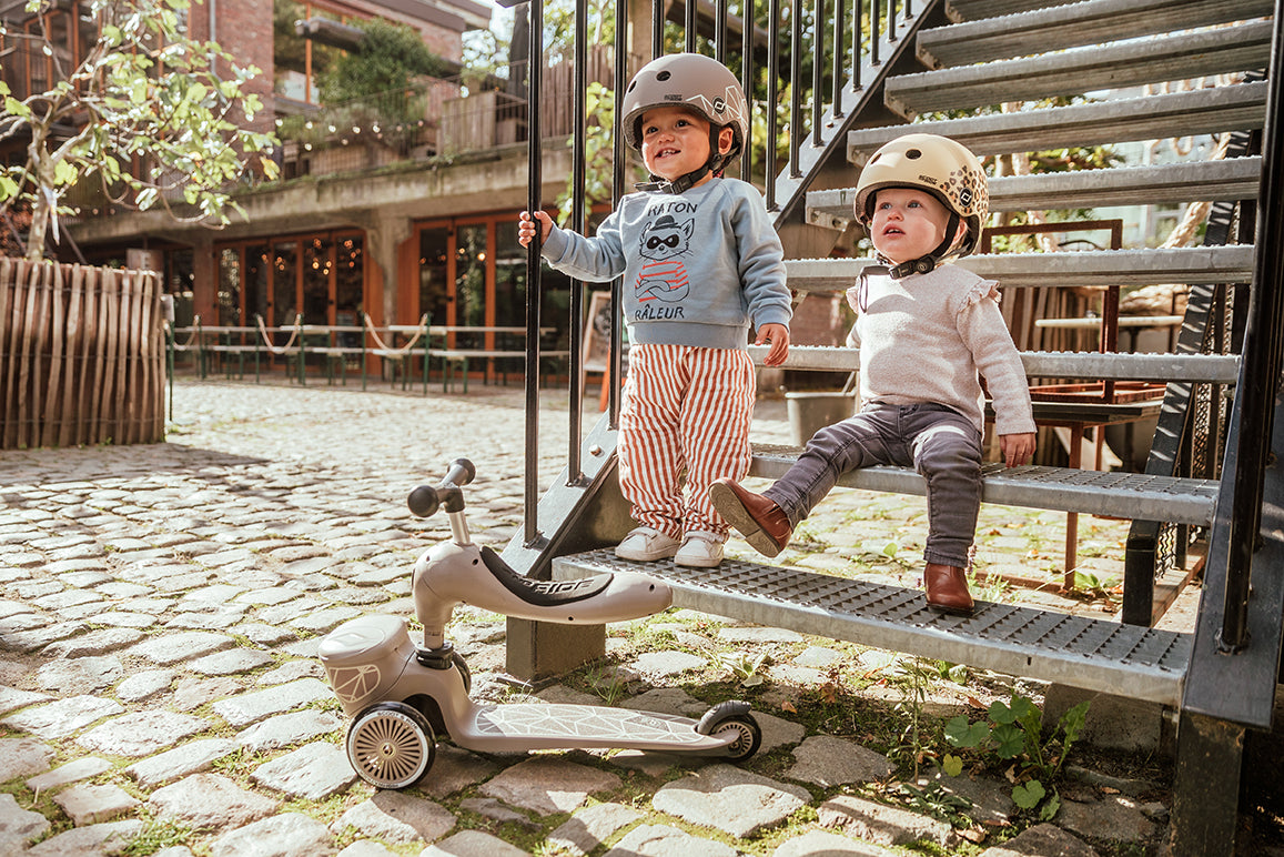 Scoot & Ride Highwaykick 1 Lifestyle - Brown Lines