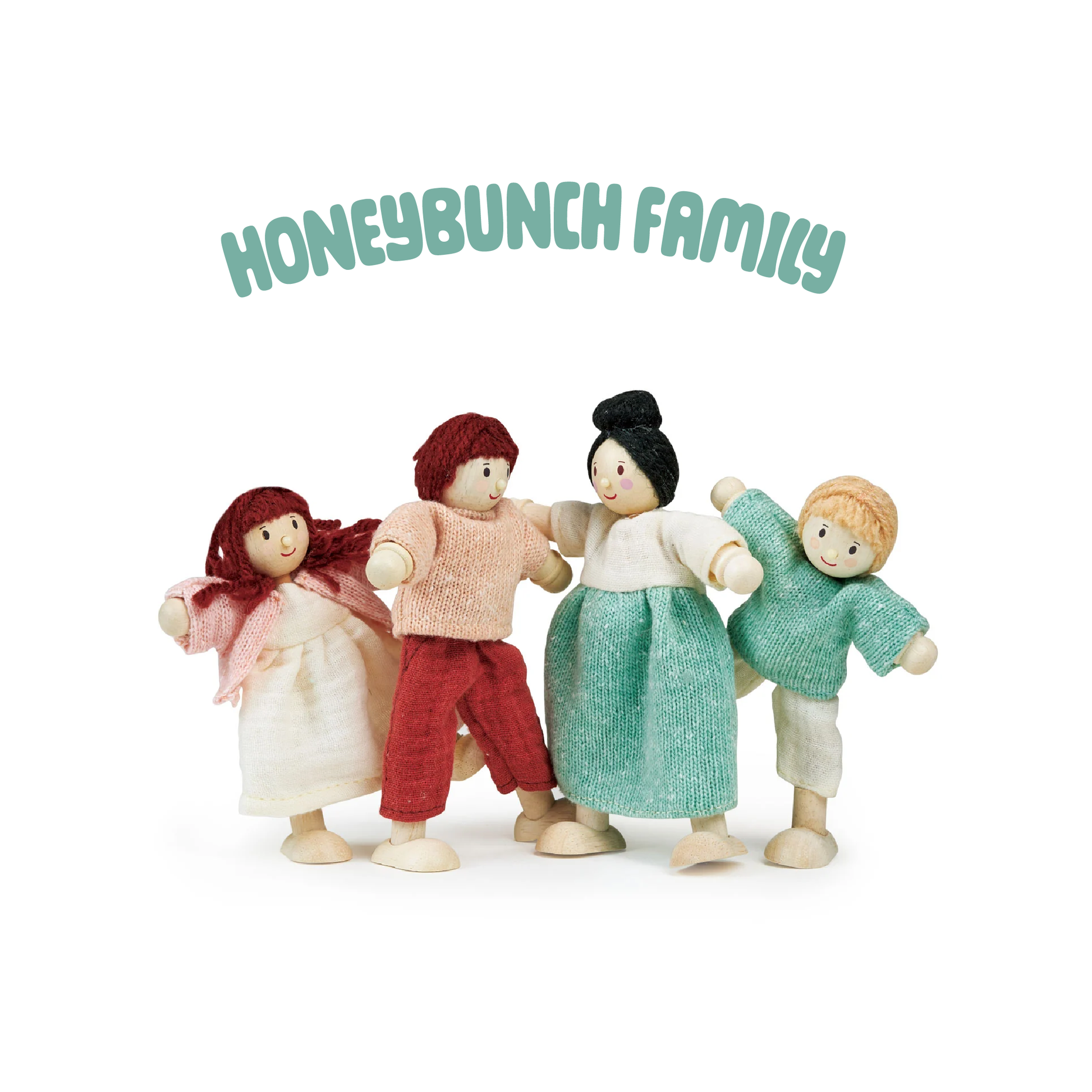 The honeybunch doll family for wooden dolls house