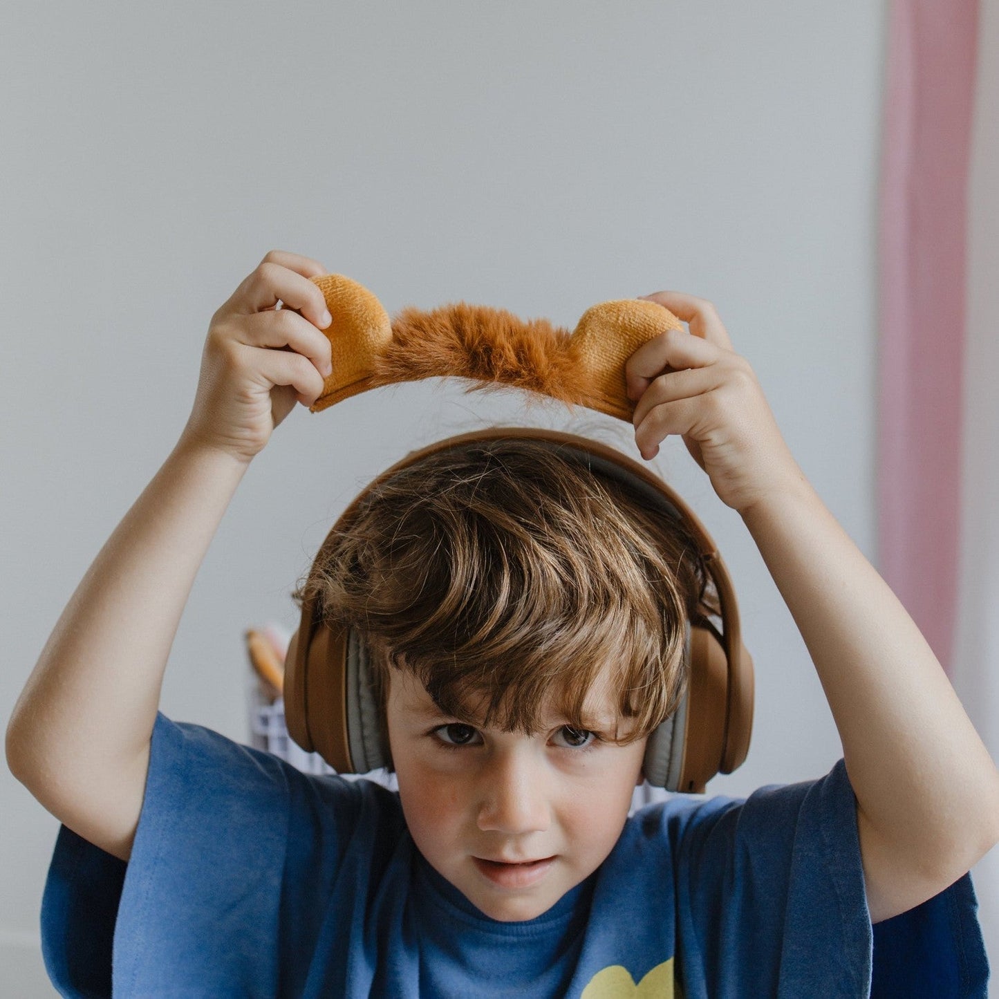 KIDYEARS Kids Bluetooth Headphones | Lion | Volume Limited 85dB | Ages 4+