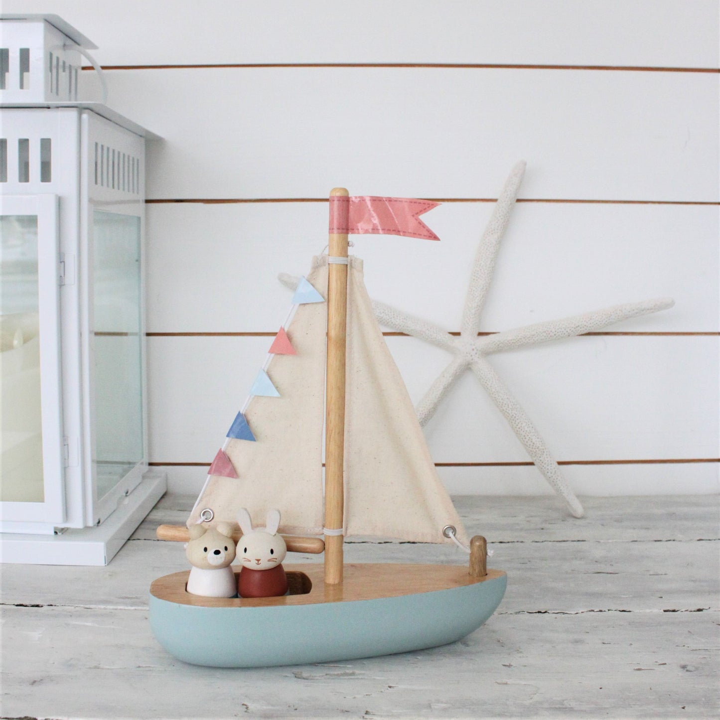 Wooden Sailway Boat - Tender Leaf Toys