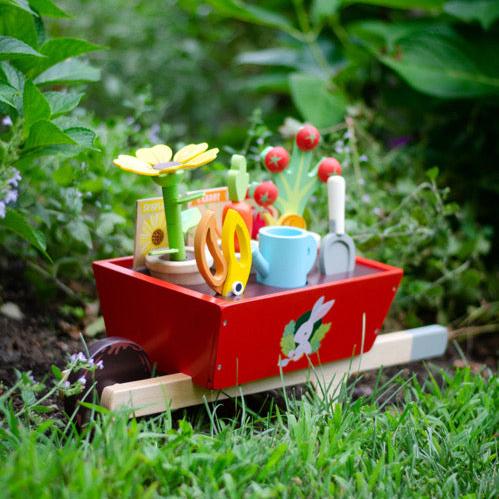 Tender Leaf Toys Garden Wheelbarrow Set