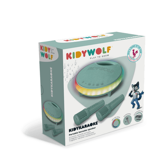 KIDYKARAOKE Portable Karaoke Speaker for Kids | Green | 40W | Ages 5+
