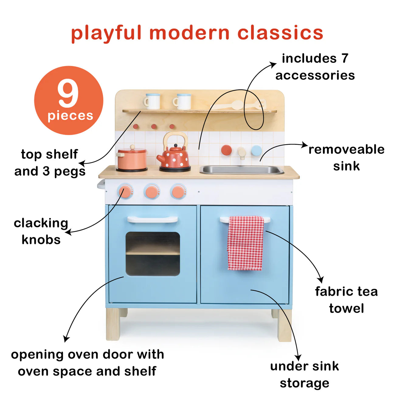 Mentari Wooden Play Kitchen