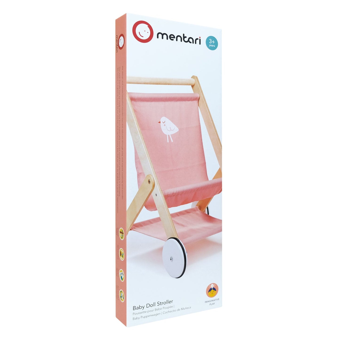 Baby Doll Stroller Wooden Toy – Mentari