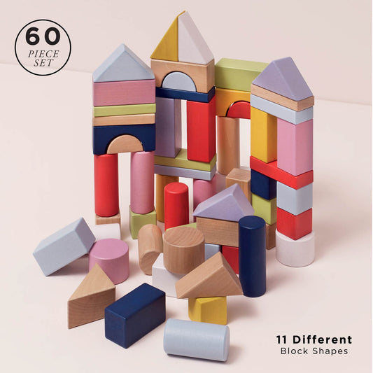 Colourful Building Blocks - Premium Wooden Toy | Le Toy Van
