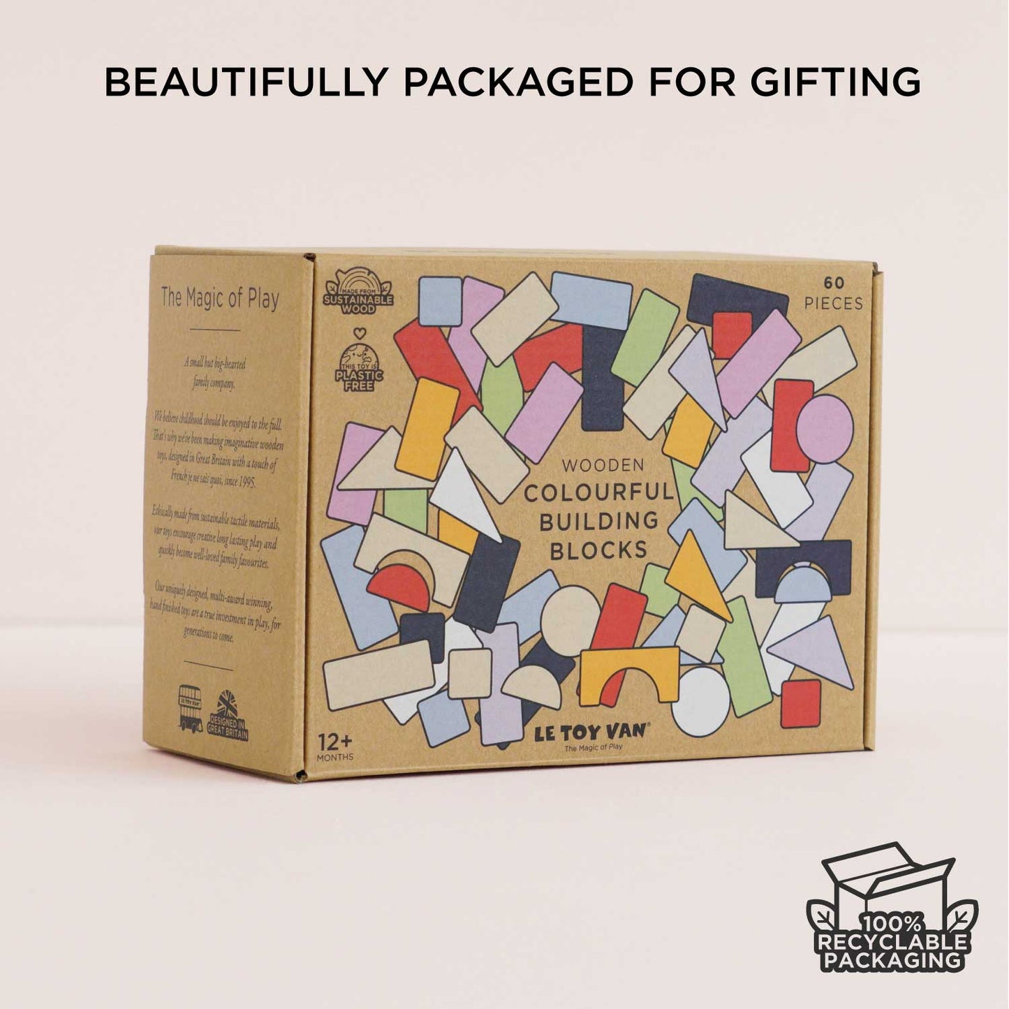 Colourful Building Blocks - Premium Wooden Toy | Le Toy Van