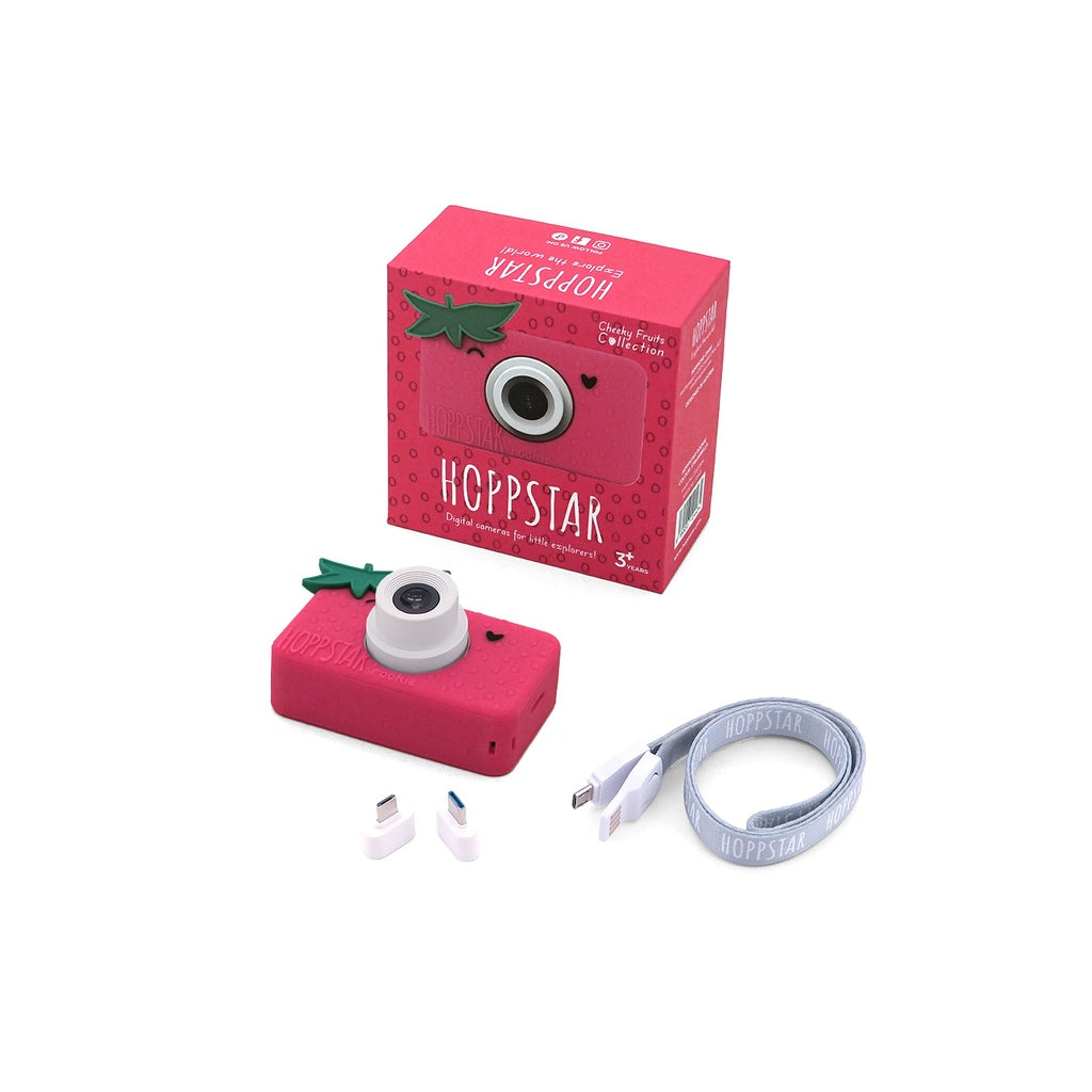 Hoppstar Rookie Strawbella Digital Camera + Bag Bundle