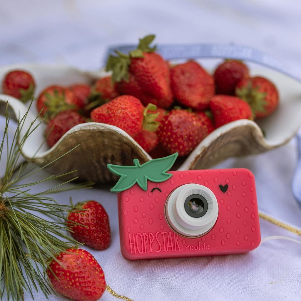 Hoppstar Rookie Strawbella Digital Camera + Bag Bundle