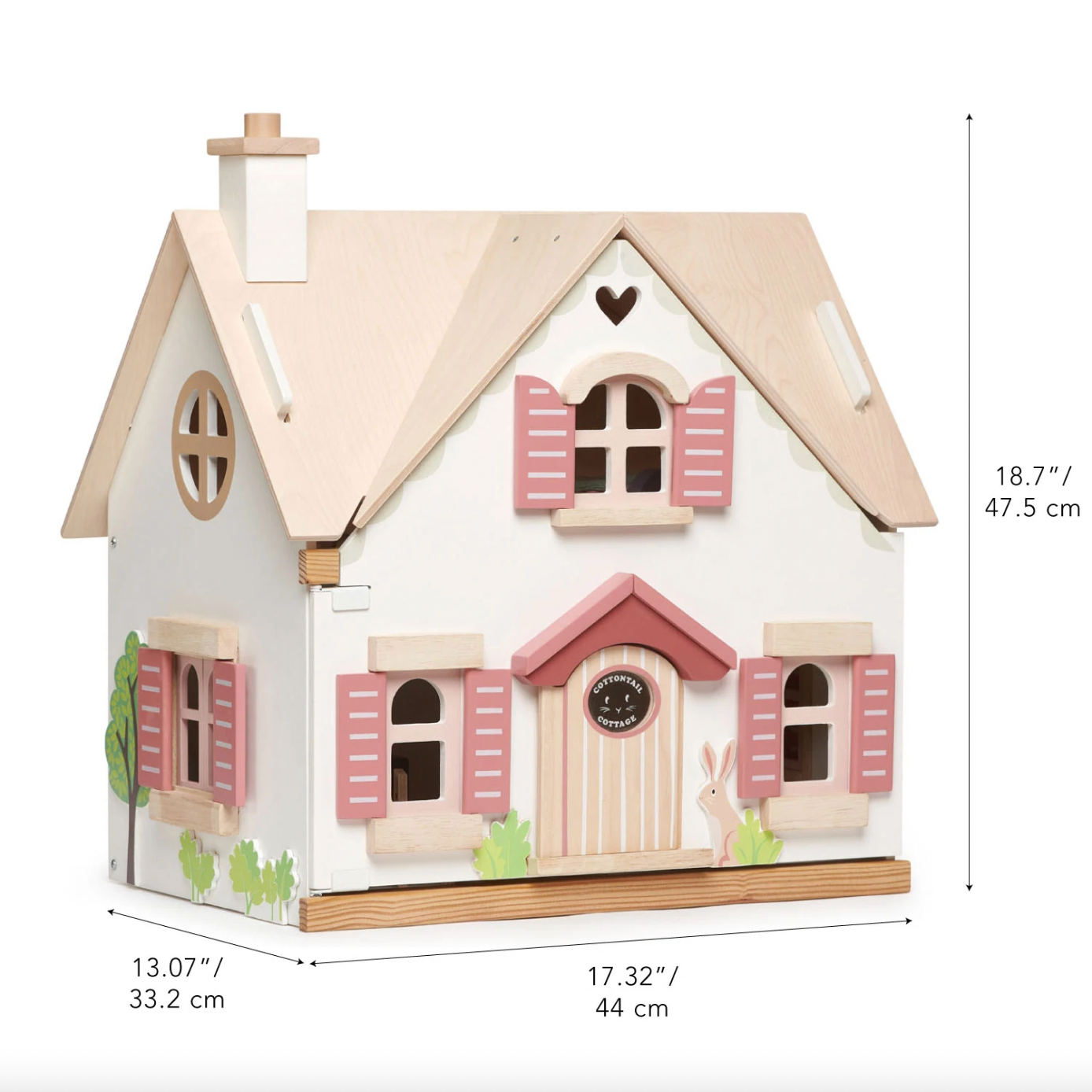 Wooden Dolls House / Cottage - Cottontail
