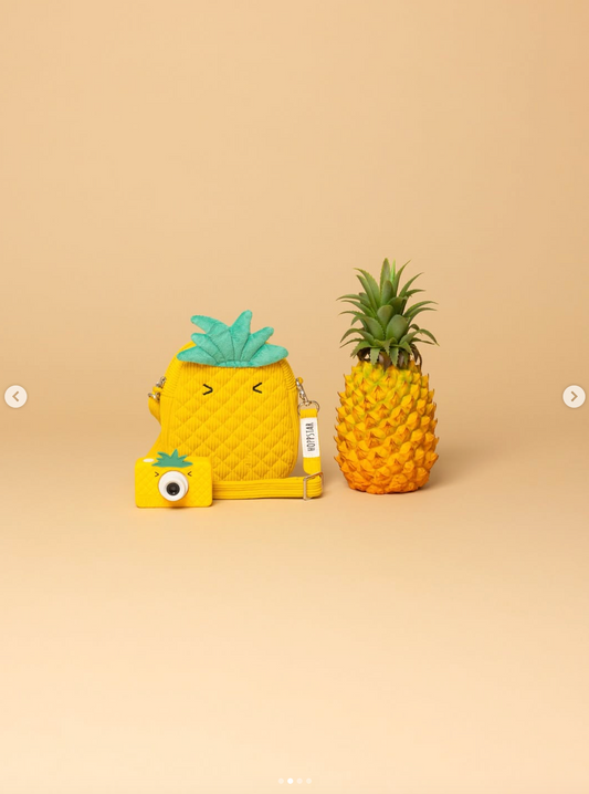 Hoppstar Rookie Pina Coolada Digital Camera + Fruit Bag Bundle
