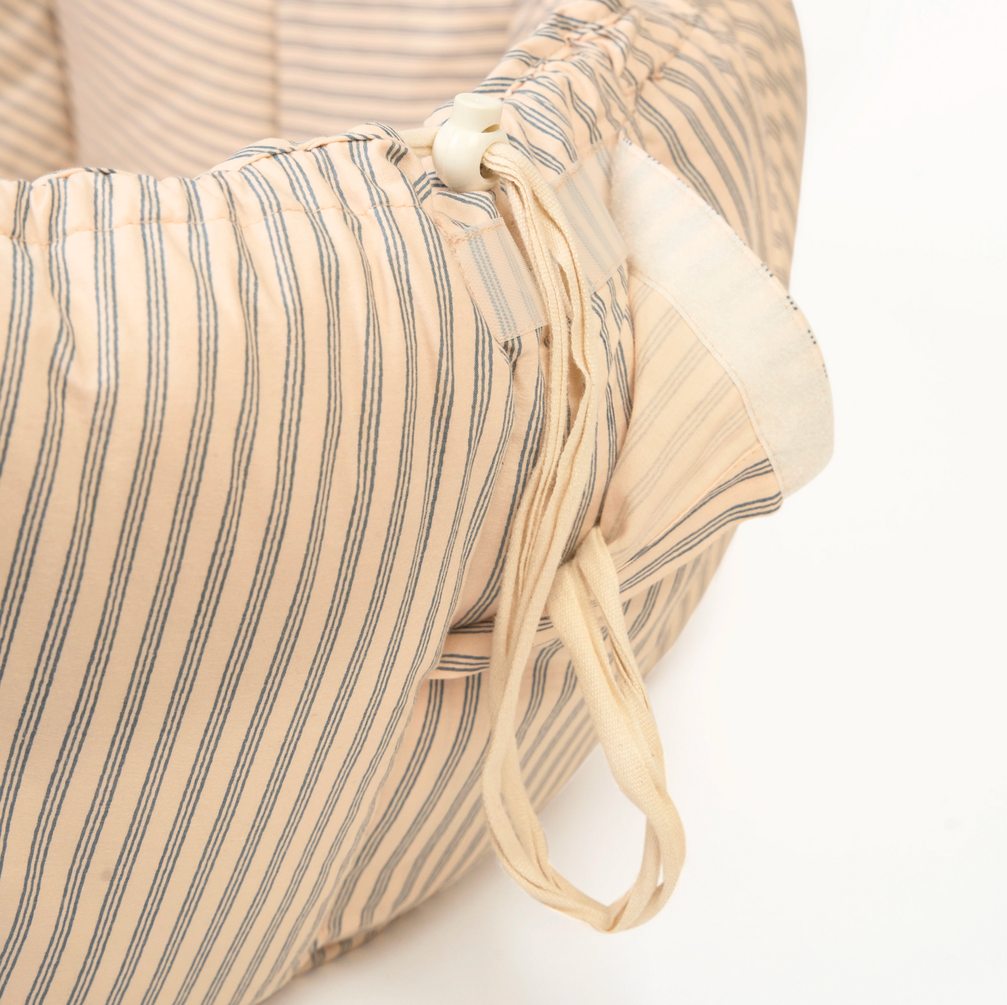 Soft Circle Organic Baby Playmat - Coco - Stripes Blue