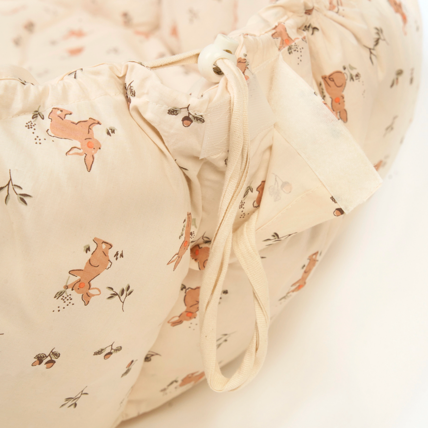 Soft Circle Organic Baby Playmat - Coco - Rabbit Pattern