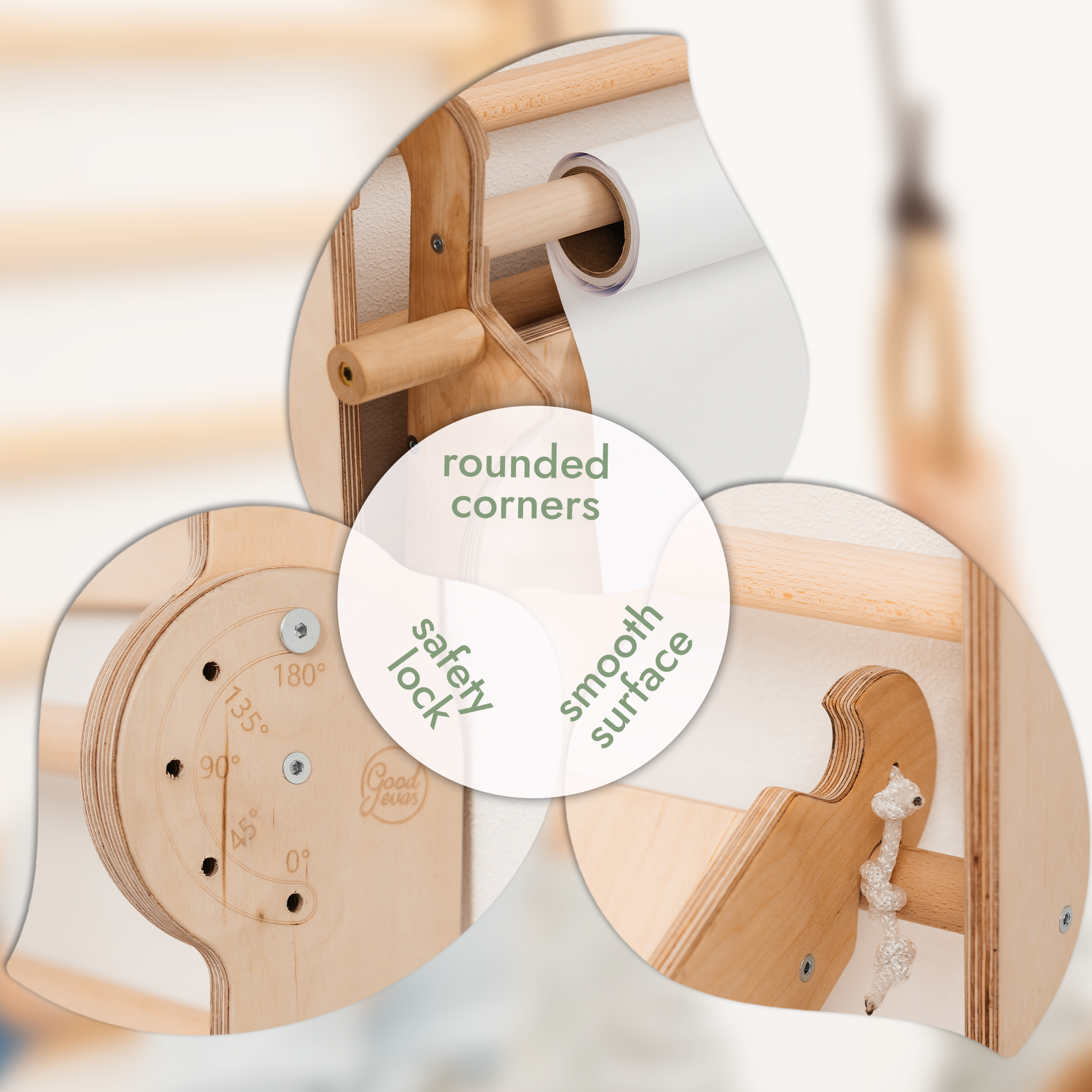 5in1 Swedish Ladder, Slide, Swing & Art Easel