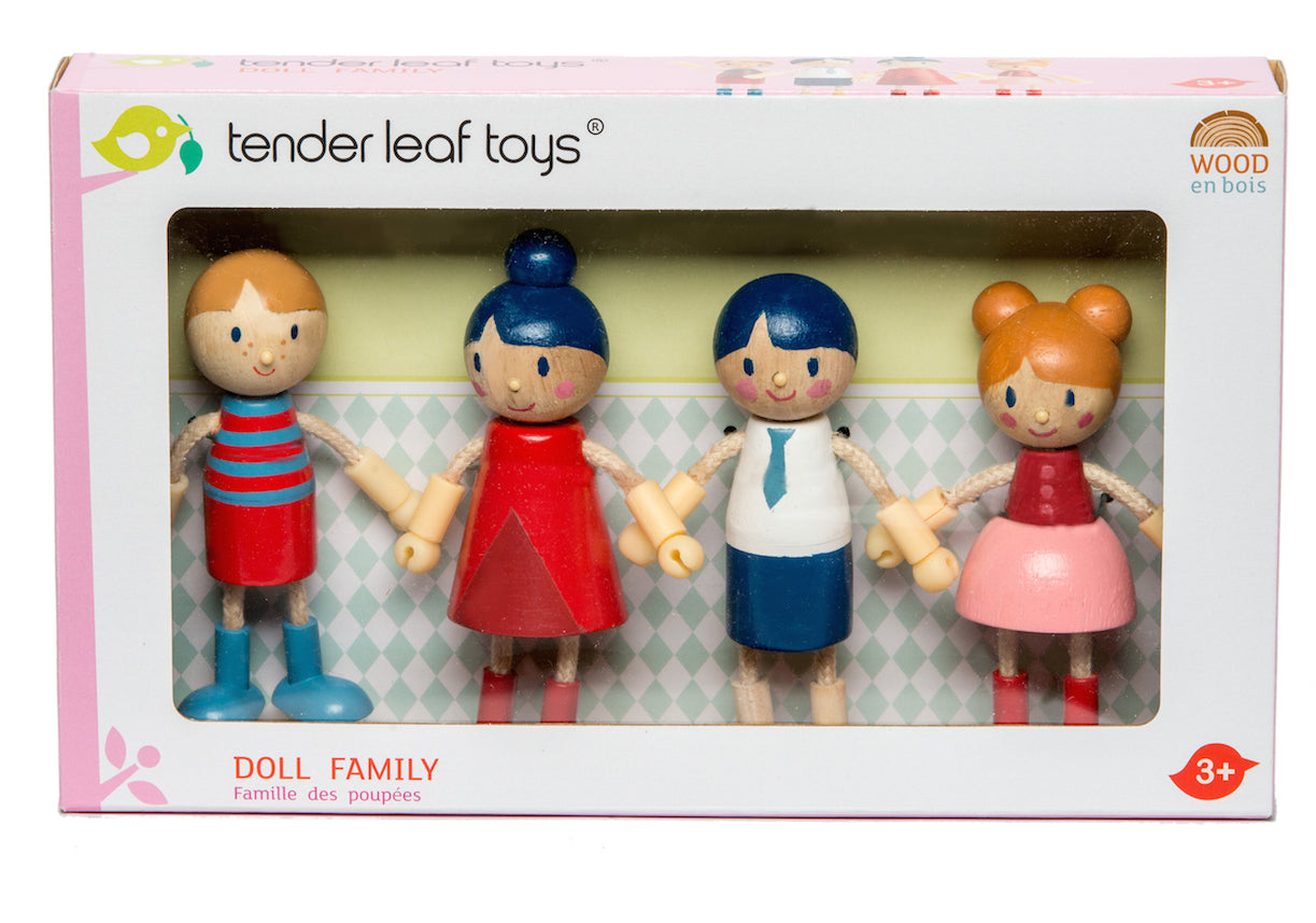 Tender Leaf Toys Cottontail Cottage & Doll Family Bundle