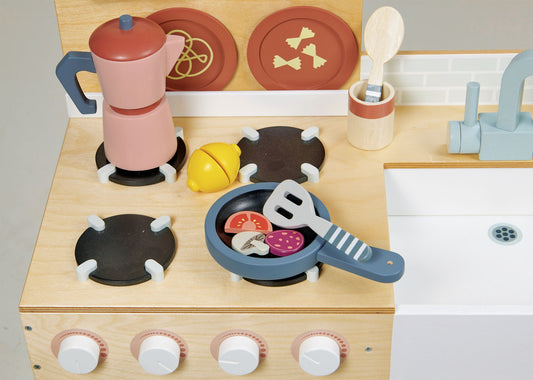 La Fiamma Grand Kitchen - Premium Wooden Play Kitchen | Tender Leaf Toys