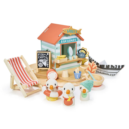Tender Leaf Toys Sandy's Beach Hut toys for toddlers and preschoolers wooden