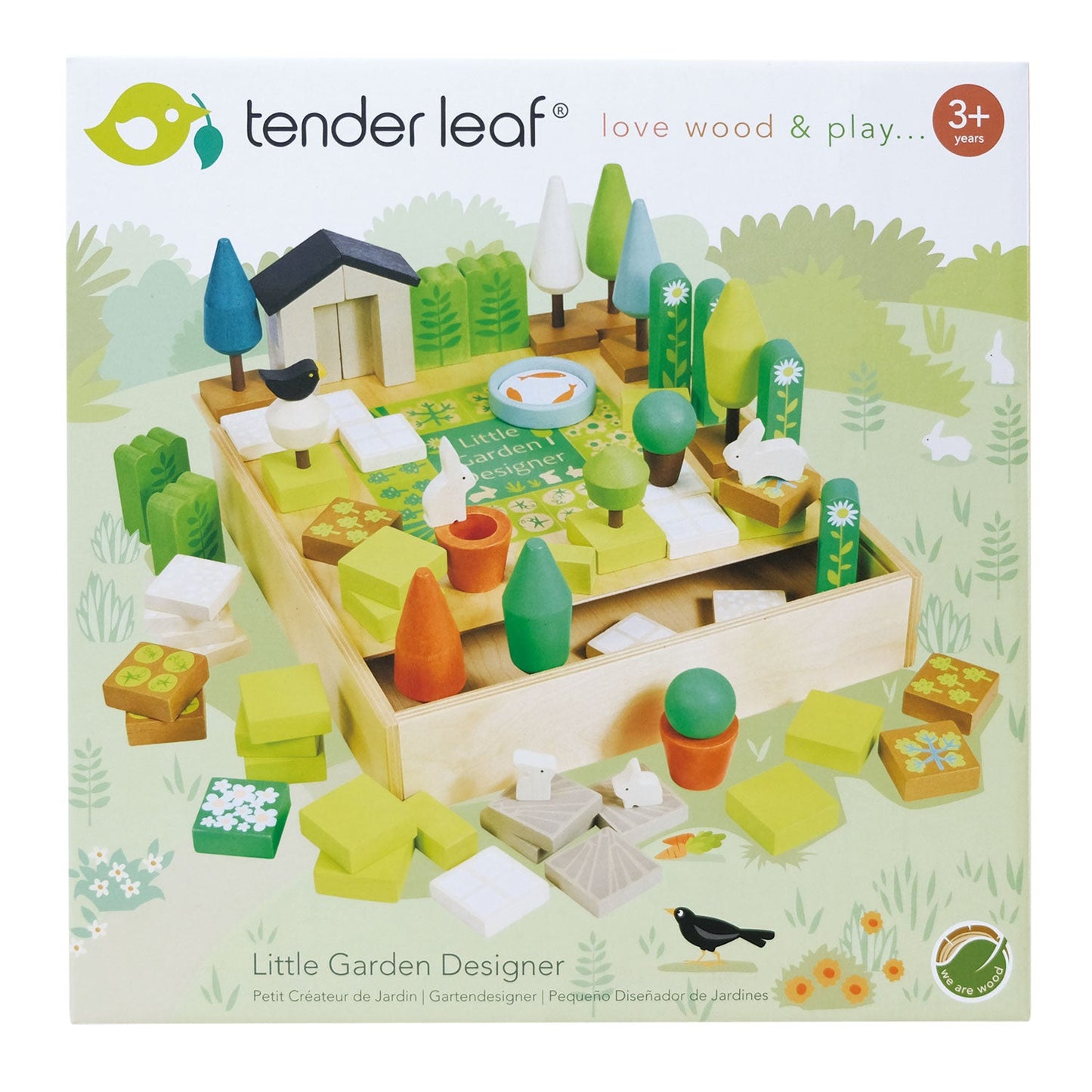 Wooden Garden Open-ended Play Set - Ages 3+