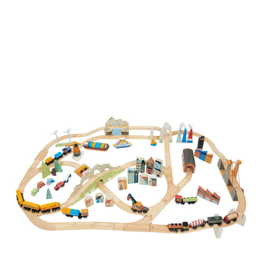 Tender Leaf Toys Mountain View Train Set