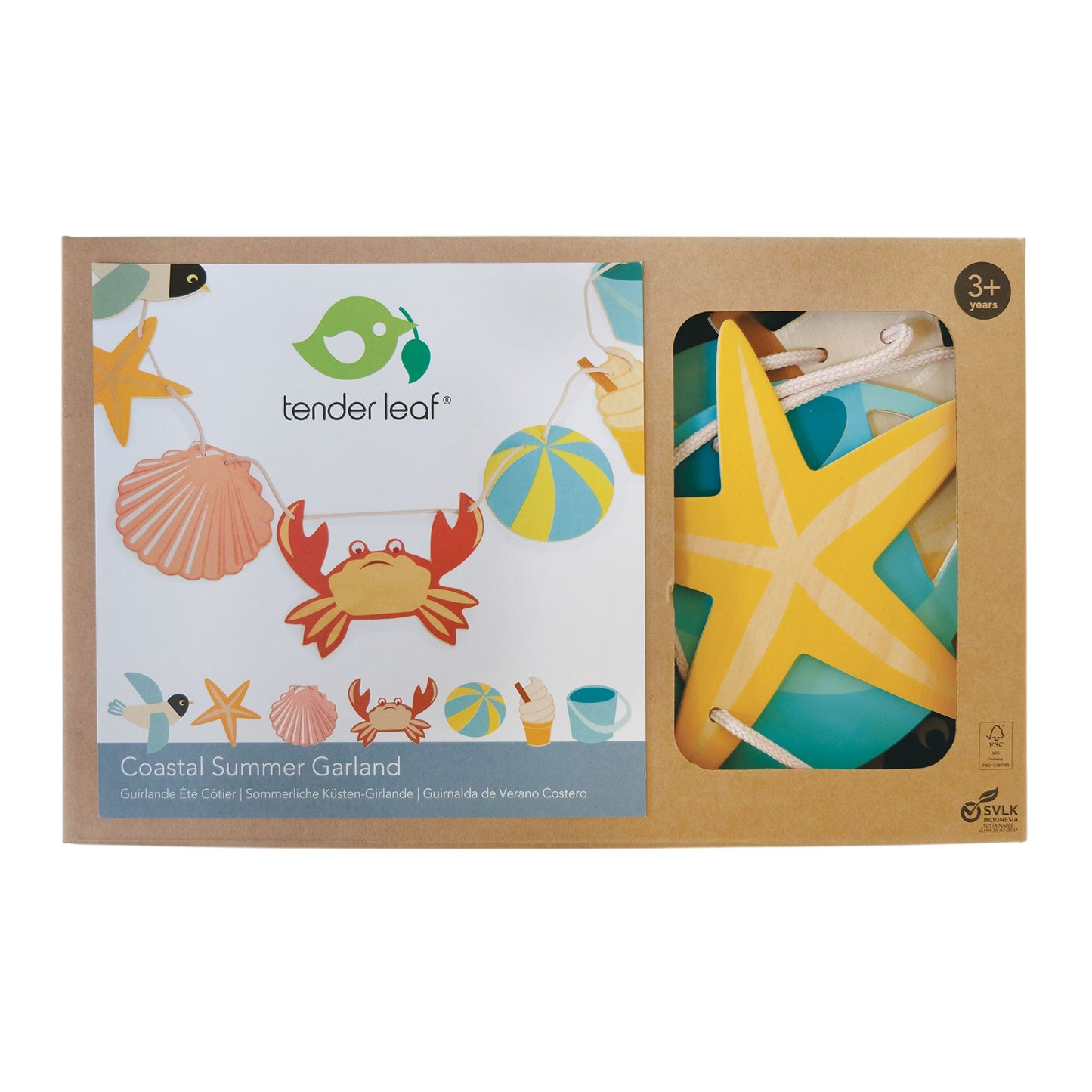 Wooden Coastal Bunting Garland | Summer Room Decoration – Mucky Wolf