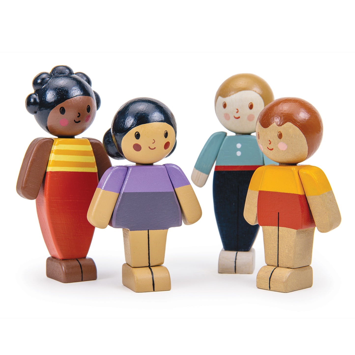 Mix & Match Wooden Dolls House Doll - Mother / Mum in Yellow