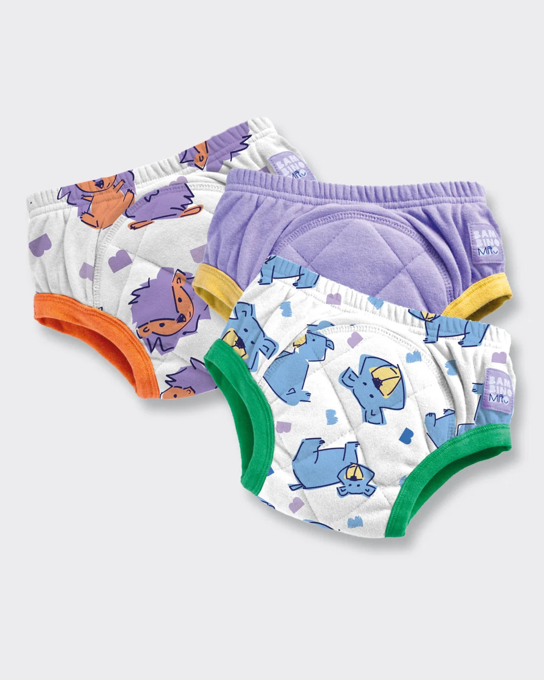 3 Pack Reusable Potty Training Pants with Cross-Stitch