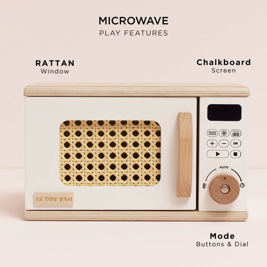 Wooden Microwave - Premium Pretend Play Kitchen Toy | Le Toy Van