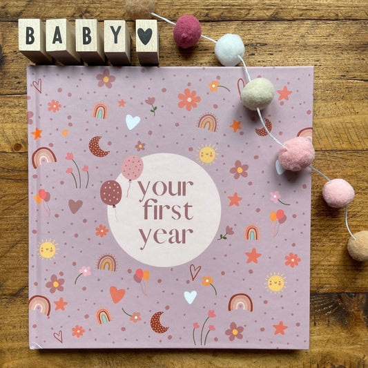 Your First Year Baby Memory Book - Keepsake Journal | Little Goose