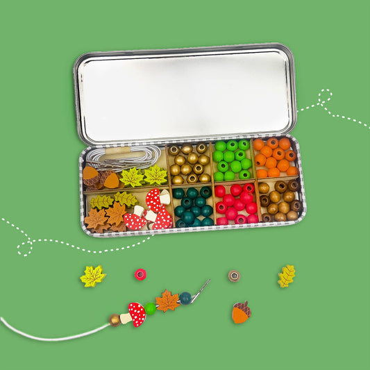 Woodland Bracelet Beading Kit – Eco-Friendly Craft Fun for Ages 3+