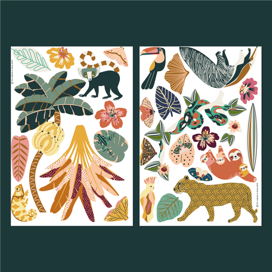 Jungle Animals Beautiful Magnets