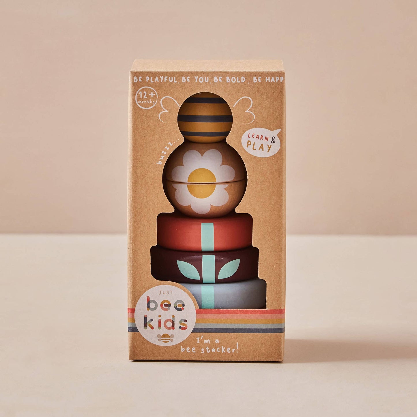 Just Bee Kids – Wooden Bee Stacker Toy