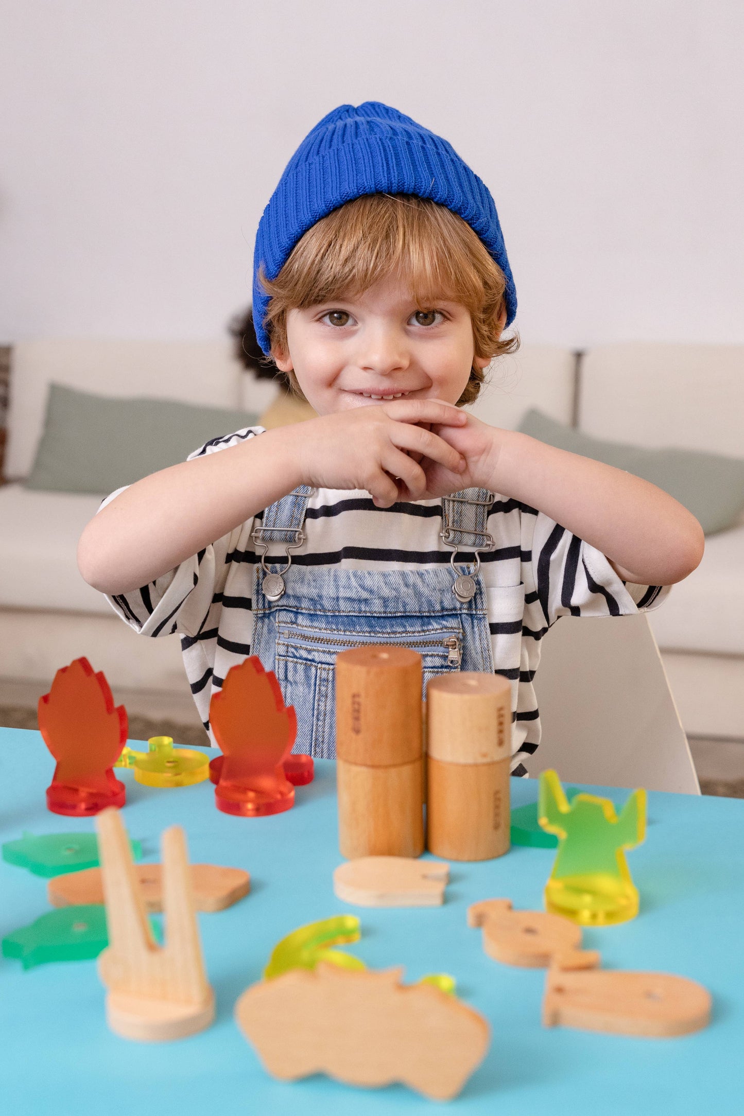 LEKKID Magnetic Wooden Animal Construction Set